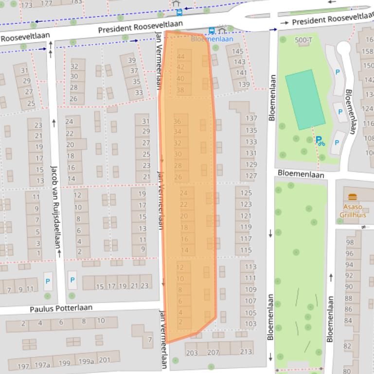 Kaart van postcodegebied 4382RZ.