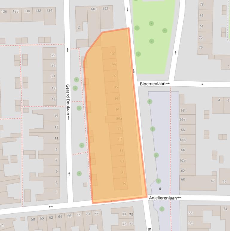 Kaart van postcodegebied 4382SG.