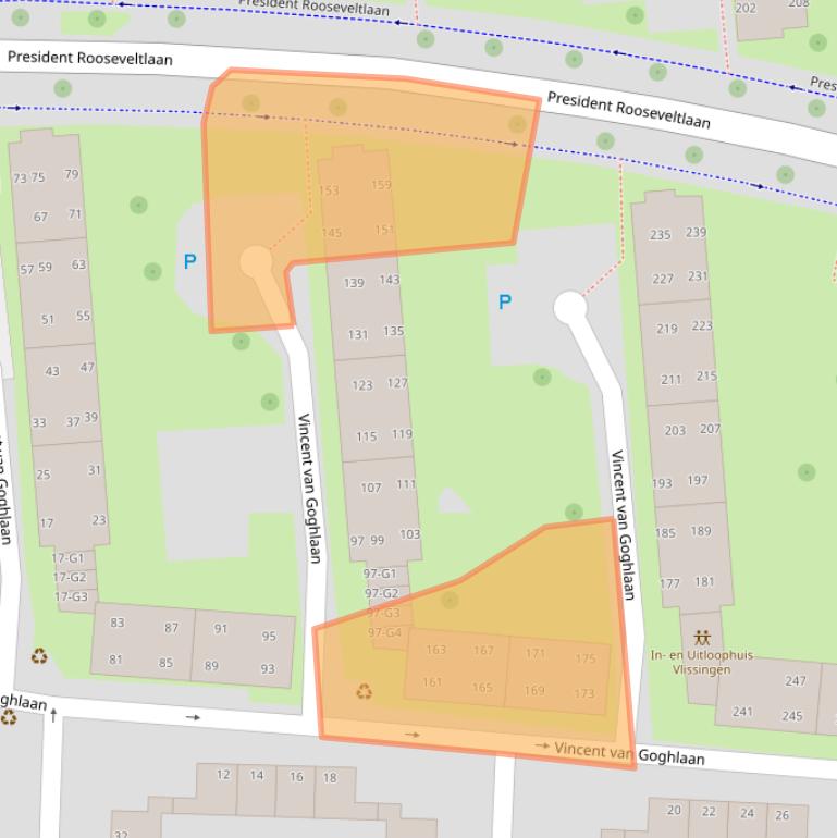 Kaart van postcodegebied 4382ST.