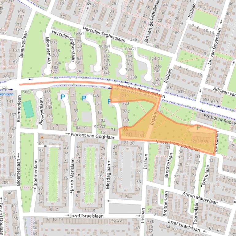 Kaart van postcodegebied 4382SW.
