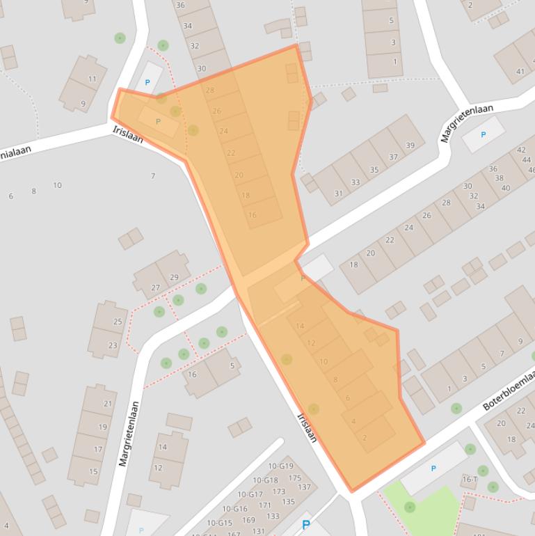 Kaart van postcodegebied 4382TN.