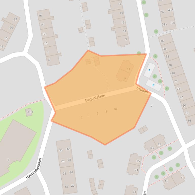 Kaart van postcodegebied 4382TR.