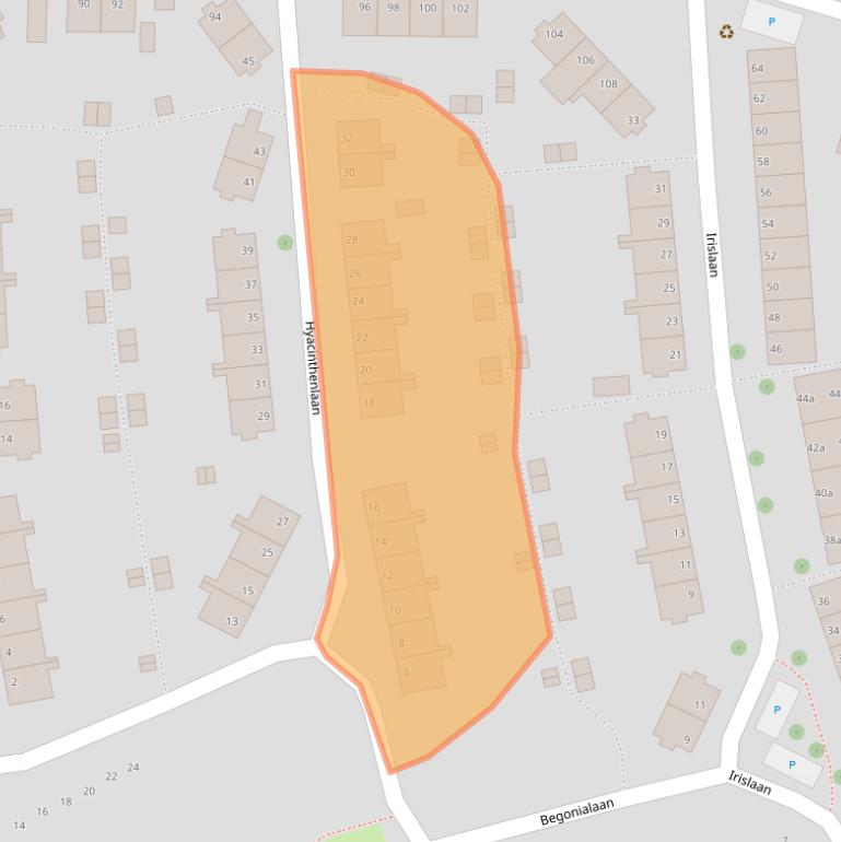 Kaart van postcodegebied 4382TT.