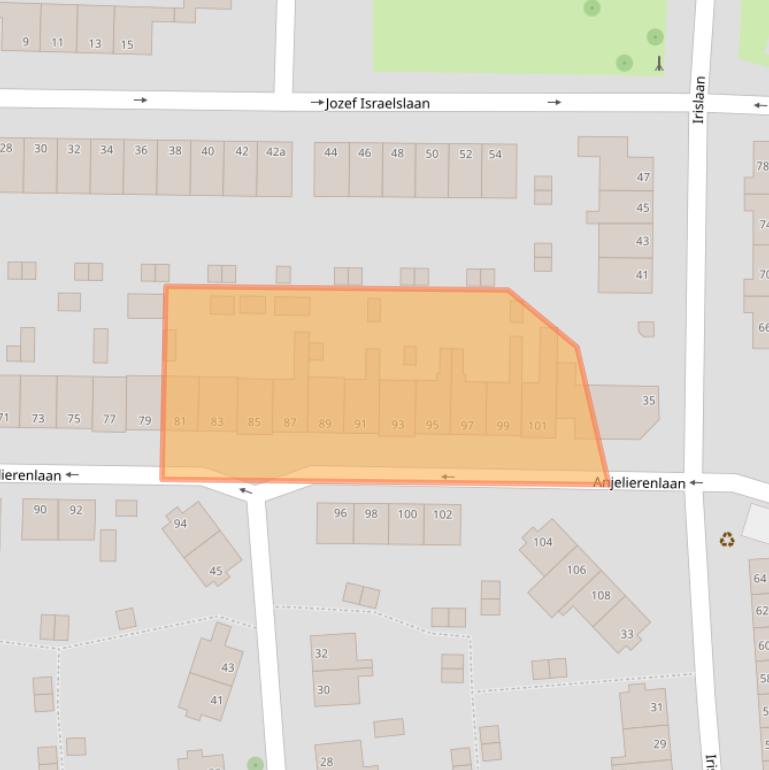 Kaart van postcodegebied 4382VE.