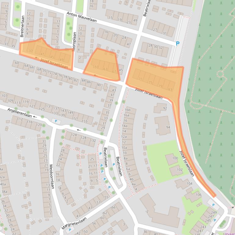 Kaart van postcodegebied 4382VL.