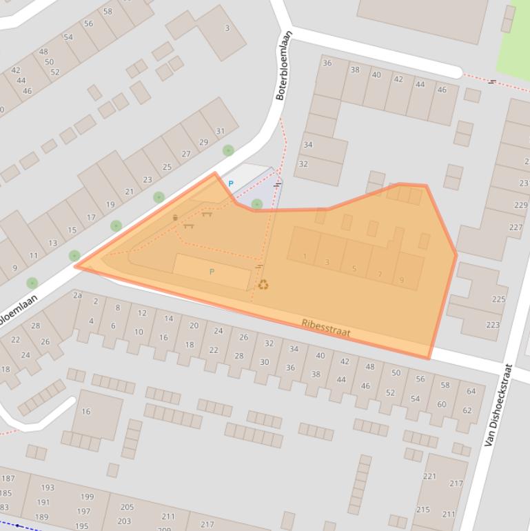 Kaart van postcodegebied 4382XL.