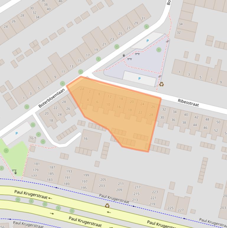 Kaart van postcodegebied 4382XM.