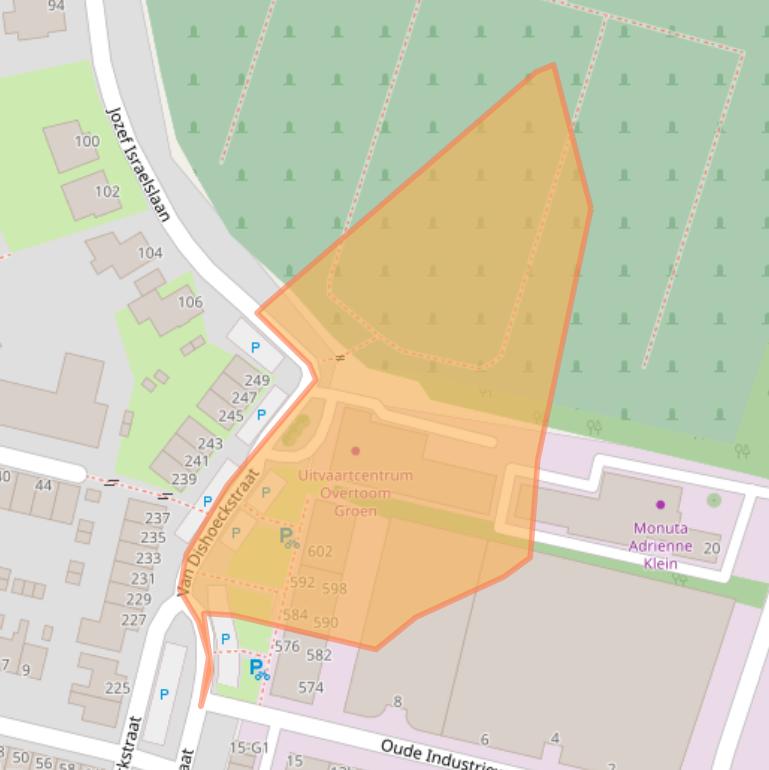 Kaart van postcodegebied 4382XW.