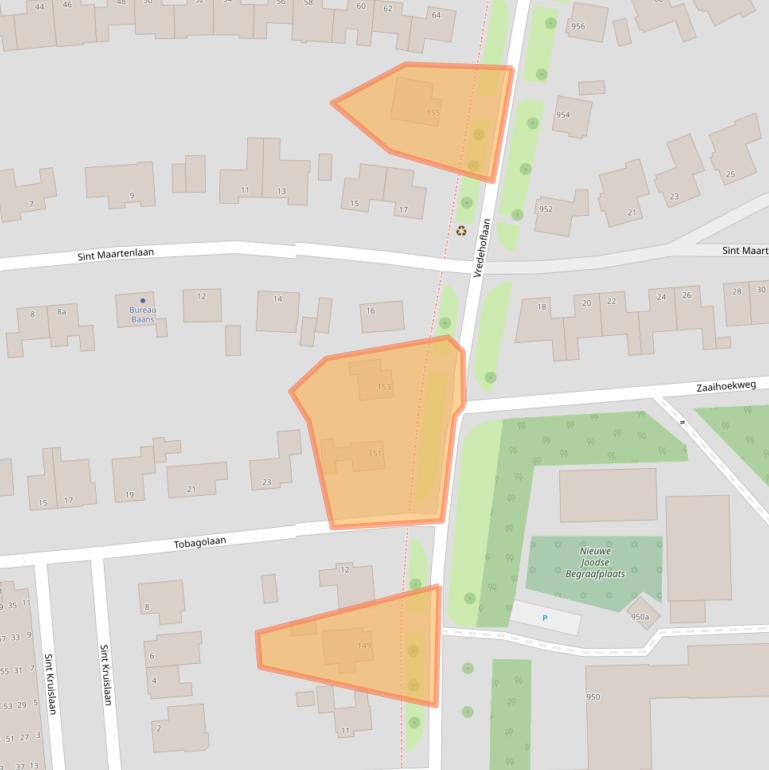 Kaart van postcodegebied 4383AD.