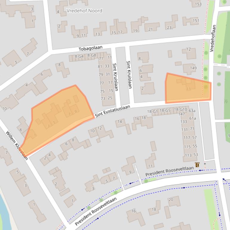 Kaart van postcodegebied 4383AE.