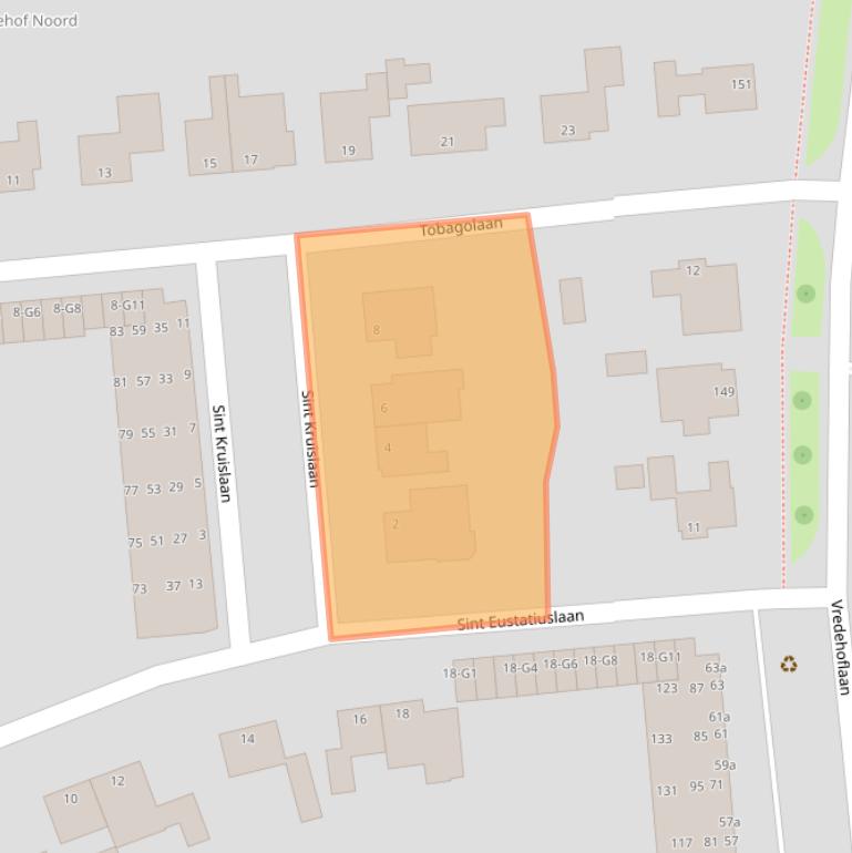 Kaart van postcodegebied 4383AK.