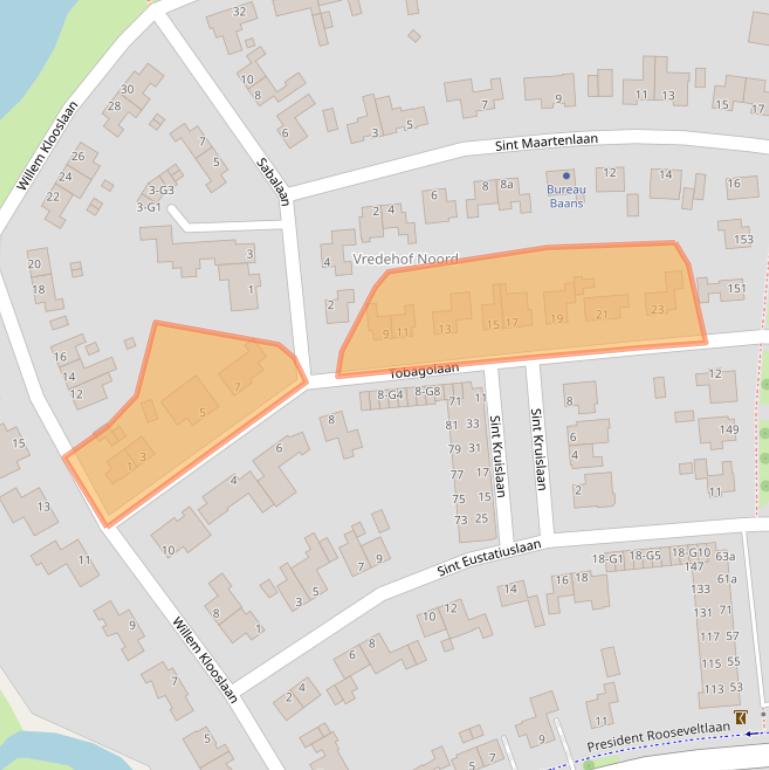 Kaart van postcodegebied 4383AL.