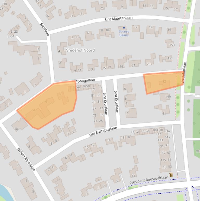 Kaart van postcodegebied 4383AM.