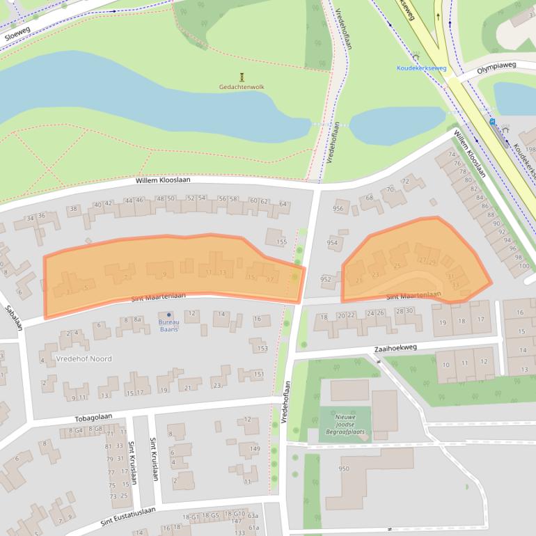 Kaart van postcodegebied 4383AP.