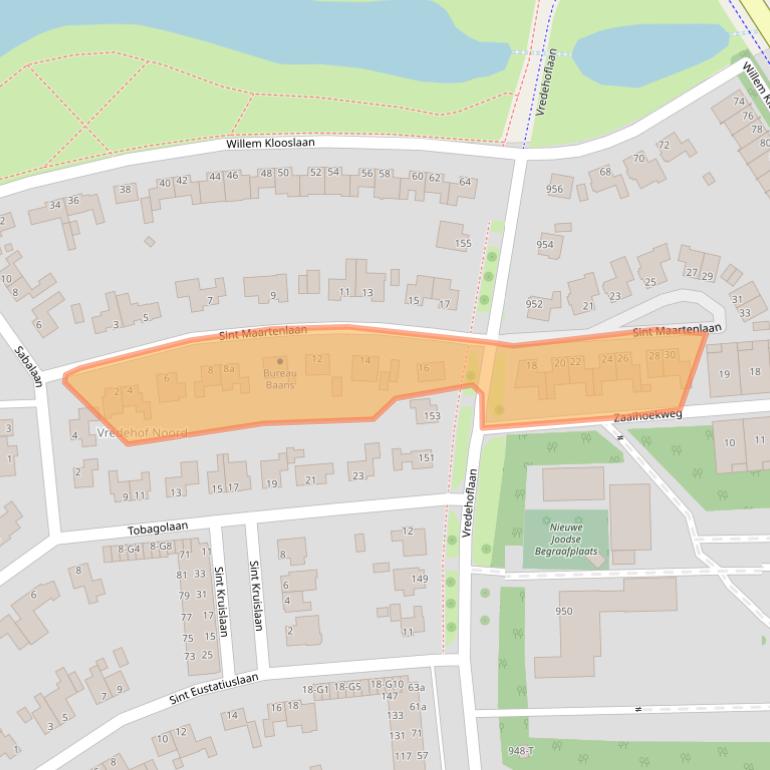 Kaart van postcodegebied 4383AR.