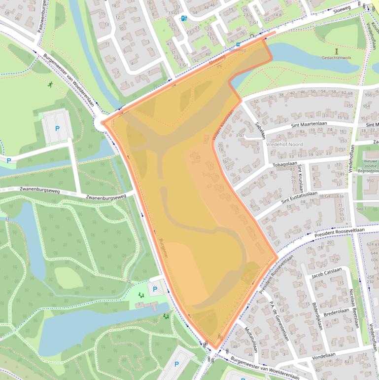 Kaart van postcodegebied 4383AS.