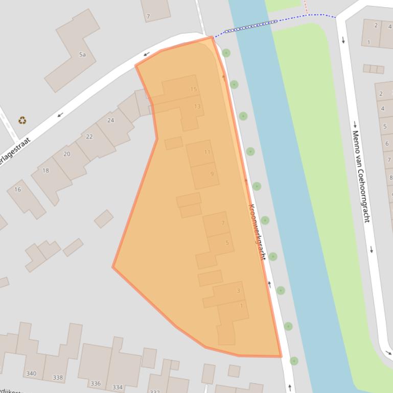 Kaart van postcodegebied 4383BE.