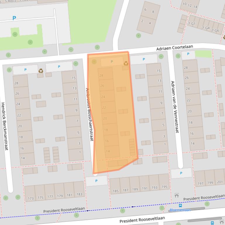 Kaart van postcodegebied 4383SM.