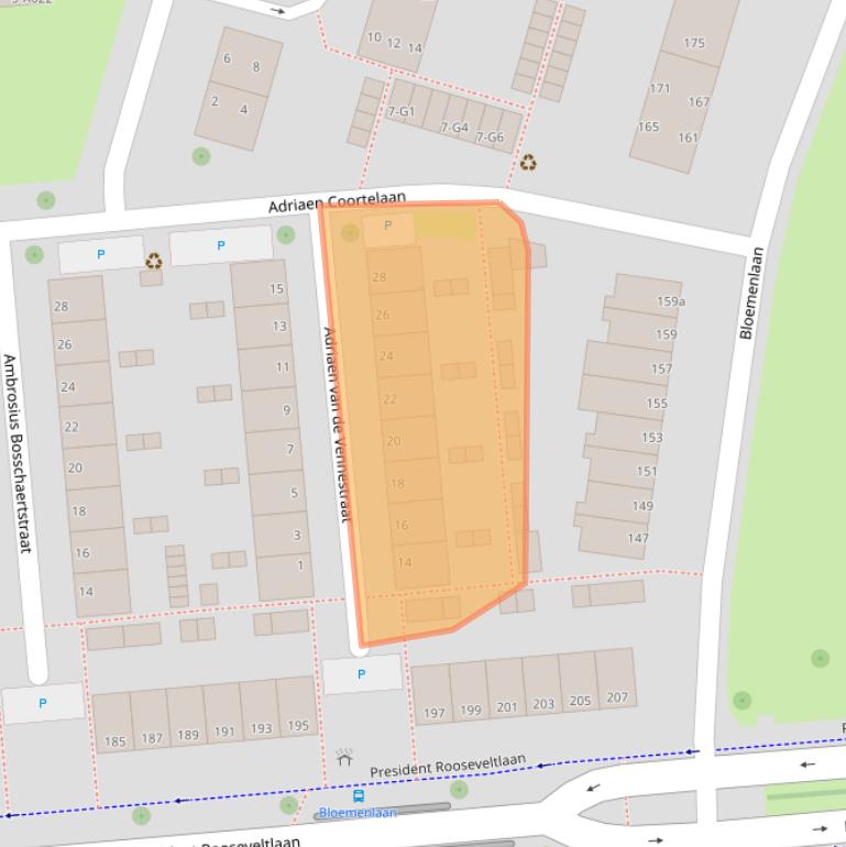 Kaart van postcodegebied 4383SP.