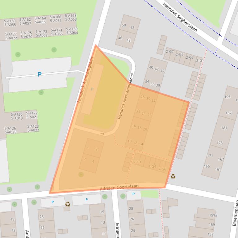 Kaart van postcodegebied 4383TA.