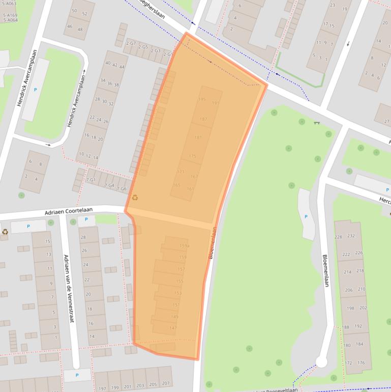 Kaart van postcodegebied 4383TC.