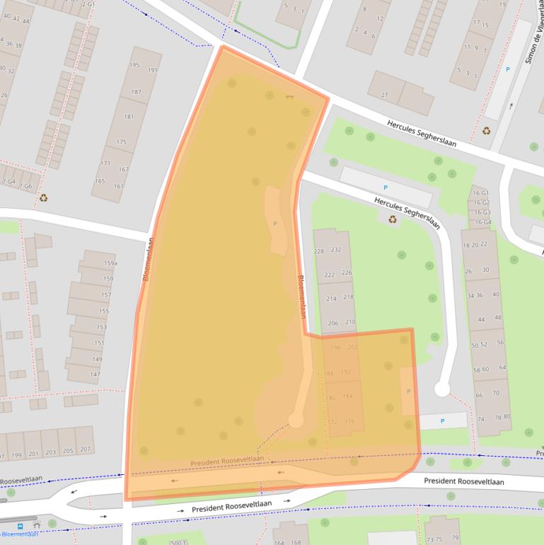 Kaart van postcodegebied 4383TD.