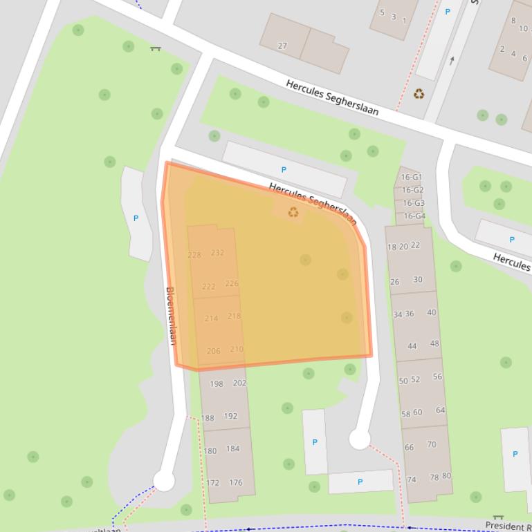 Kaart van postcodegebied 4383TE.