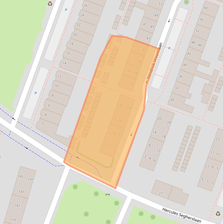 Kaart van postcodegebied 4383TK.