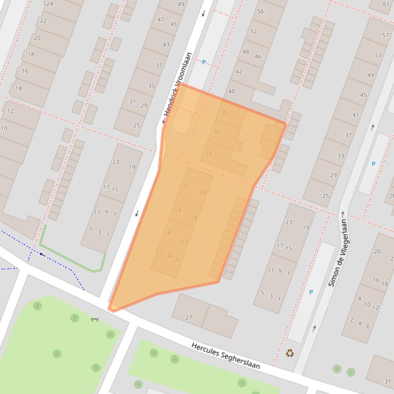 Kaart van postcodegebied 4383TM.