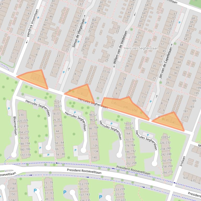 Kaart van postcodegebied 4383VH.