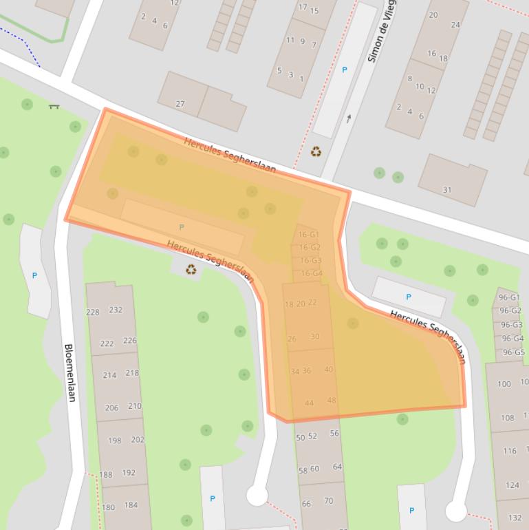 Kaart van postcodegebied 4383VJ.