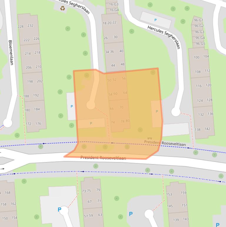 Kaart van postcodegebied 4383VK.