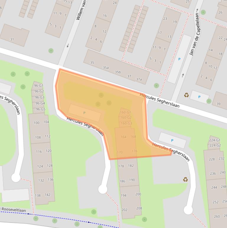 Kaart van postcodegebied 4383VN.