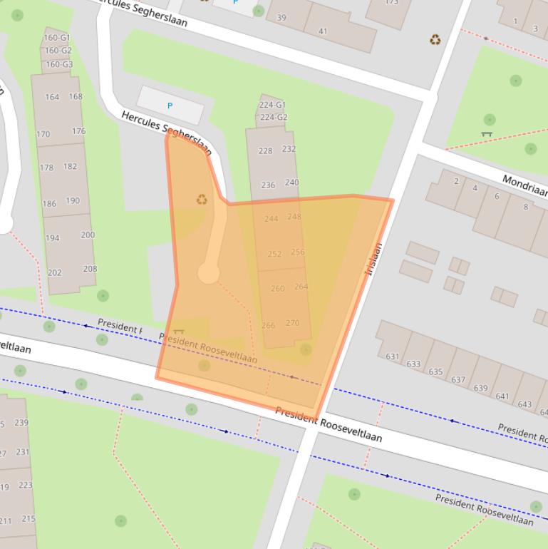 Kaart van postcodegebied 4383VS.