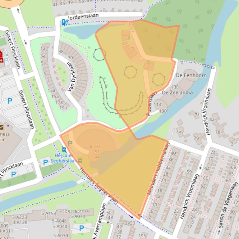 Kaart van postcodegebied 4383WG.