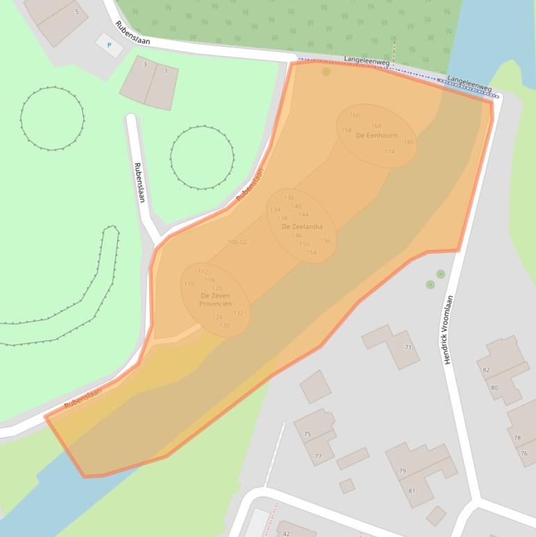 Kaart van postcodegebied 4383WH.