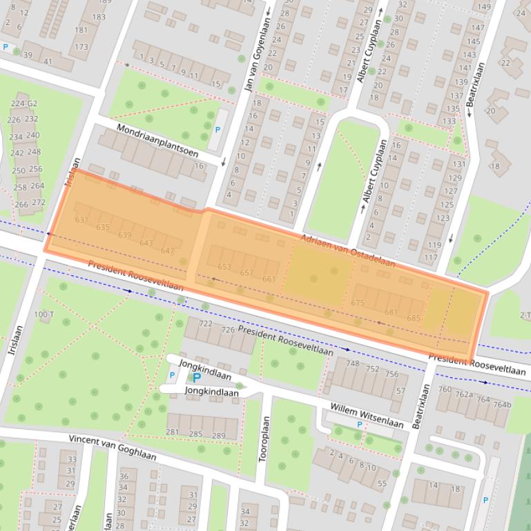 Kaart van postcodegebied 4383XL.
