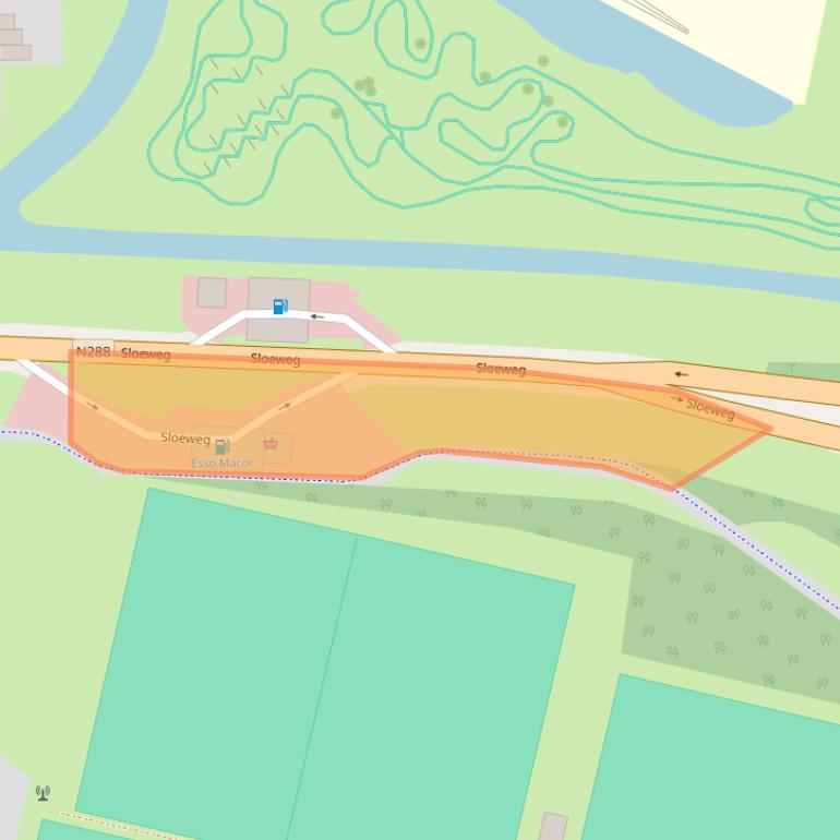 Kaart van postcodegebied 4383XZ.