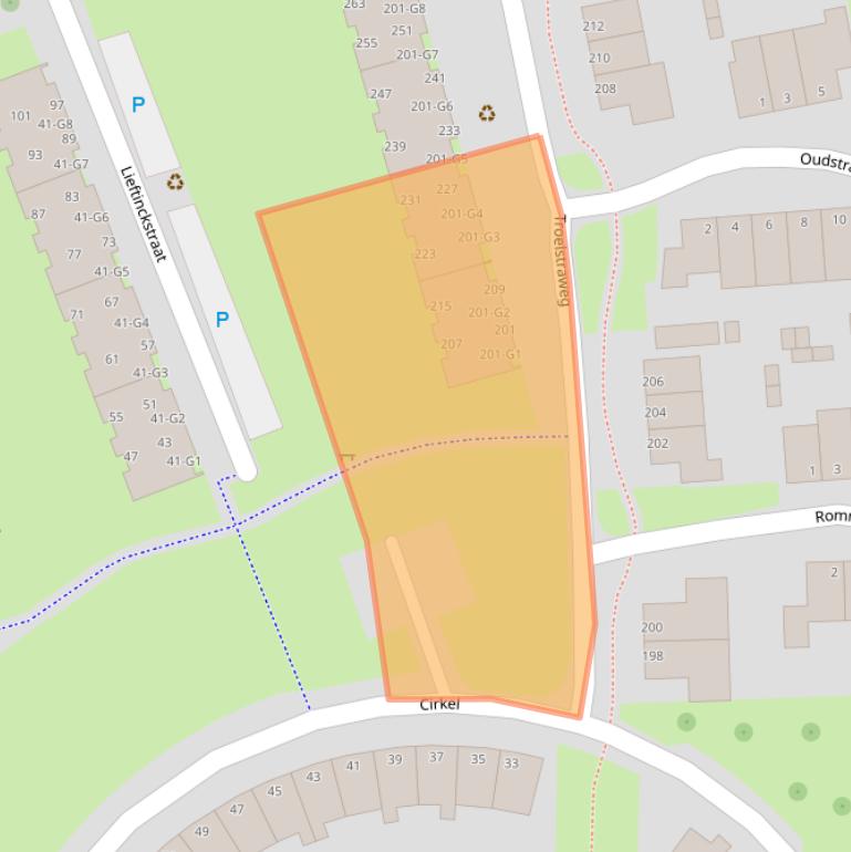 Kaart van postcodegebied 4384AJ.