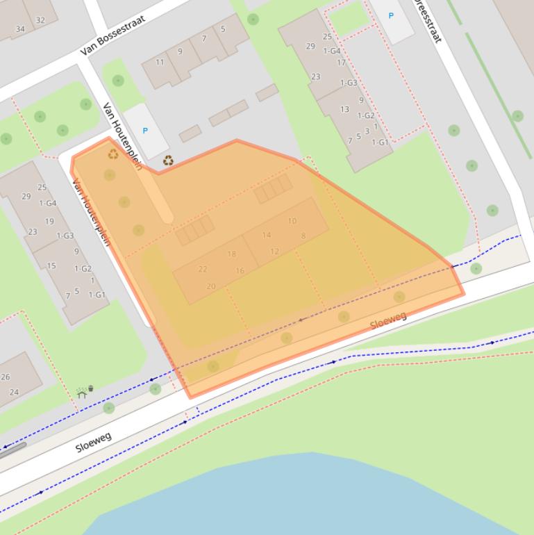 Kaart van postcodegebied 4384BA.