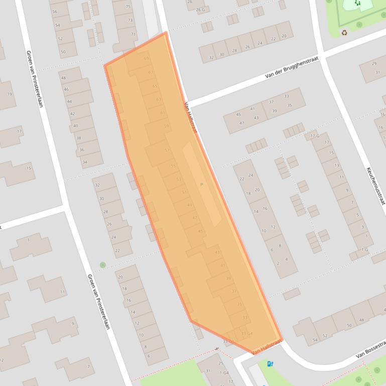 Kaart van postcodegebied 4384BM.