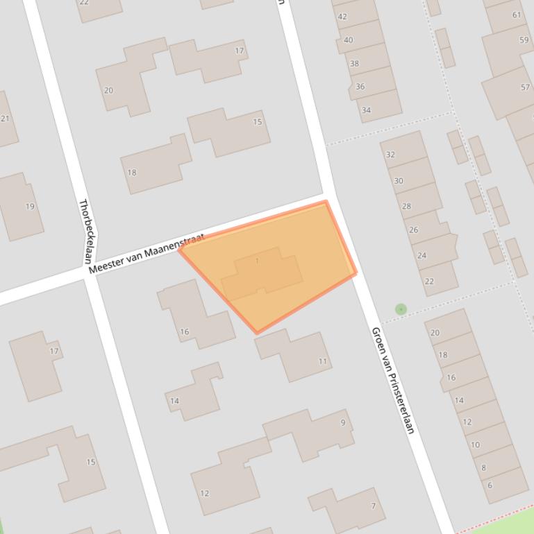 Kaart van postcodegebied 4384CD.