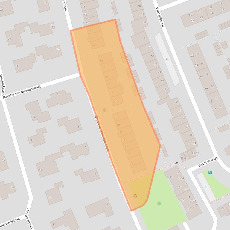 Kaart van postcodegebied 4384CG.