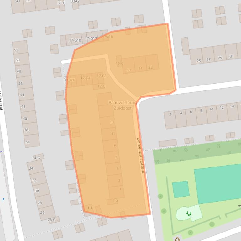 Kaart van postcodegebied 4384CM.