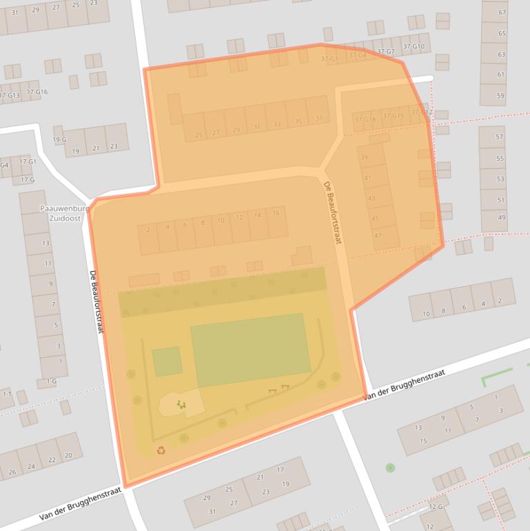 Kaart van postcodegebied 4384CN.