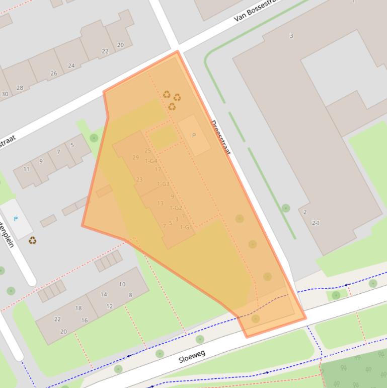 Kaart van postcodegebied 4384DA.