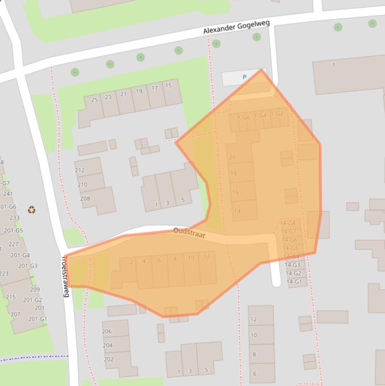 Kaart van postcodegebied 4384DL.