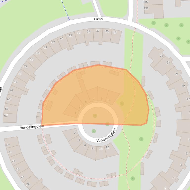 Kaart van postcodegebied 4384DM.