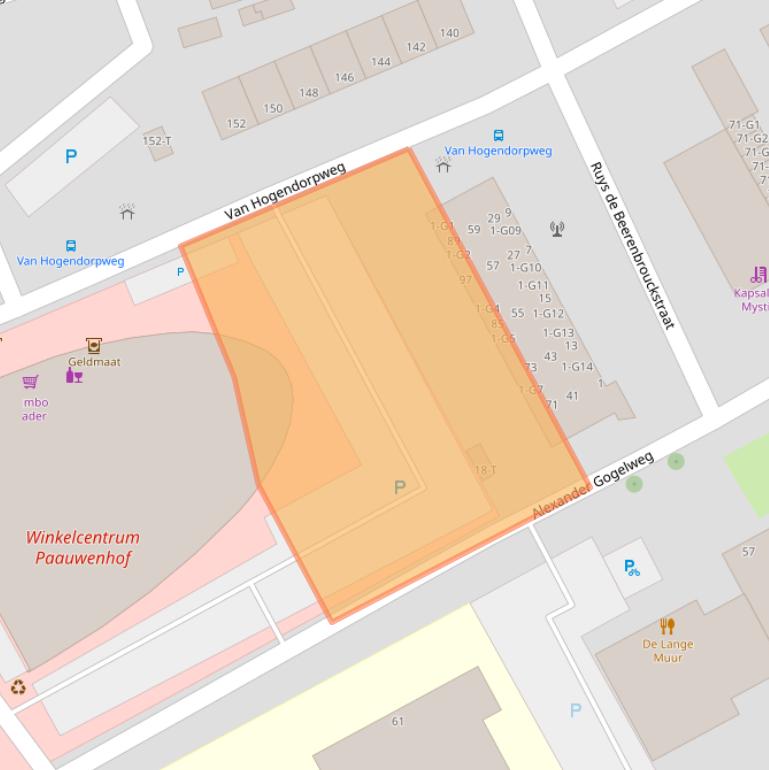 Kaart van postcodegebied 4384ER.