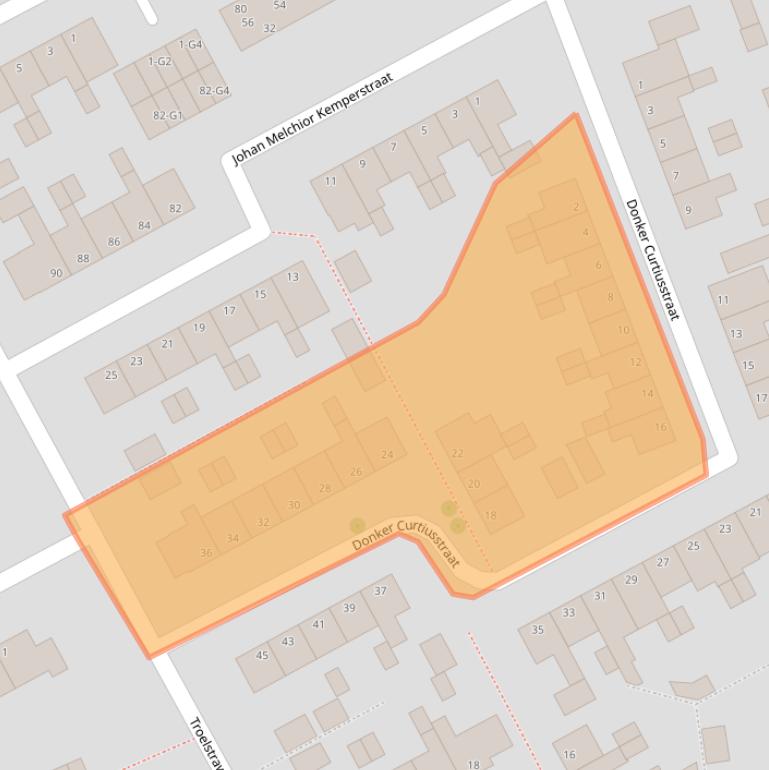 Kaart van postcodegebied 4384GH.